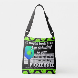 Sac Ajustable Dans ma tête, je joue aux balles vertes de Pickleb