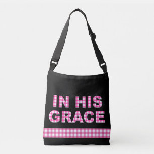 Sac Ajustable Dans sa grâce rose noire et plaid Christian Fourre