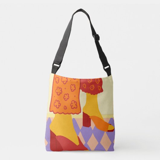 Sac Ajustable Danse à travers À damiers rêves (Devant)
