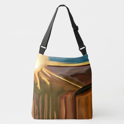 Sac Ajustable Danse des Cactus Sud-Ouest Art Abstrait (Devant)