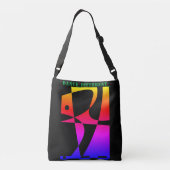 Sac Ajustable DANSE_DIFFÉRENT_ Arc-en-ciel noir (Dos)