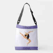 Sac Ajustable Danse fourre-tout, nom personnalisé. Le double a (Devant)