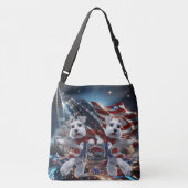 Sac Ajustable Danse patriotique Schnauzers blancs miniatures (Dos)