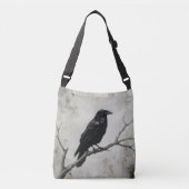 Sac Ajustable Dark Academia Atmosphère Corbeau Gothique (Devant)