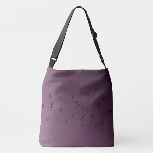Sac Ajustable Dark Ombre Musical Notes Mauve (Dos)