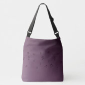 Sac Ajustable Dark Ombre Musical Notes Mauve (Devant)