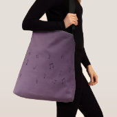 Sac Ajustable Dark Ombre Musical Notes Mauve (De près)