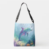 Sac Ajustable Dauphin peint à l'aquarelle (Dos)