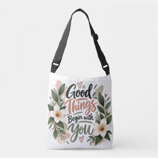 Sac Ajustable De belles choses commencent avec vous To floral in