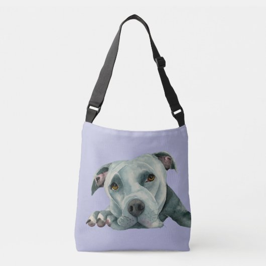 Sac Ajustable De pitbull de chien d'aquarelle grande Ol tête de (Devant)