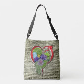 Sac Ajustable Décor Plante Succulent dans un coeur (Dos)