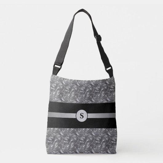 Sac Ajustable Décoratif personnalisé gris et noir (Devant)