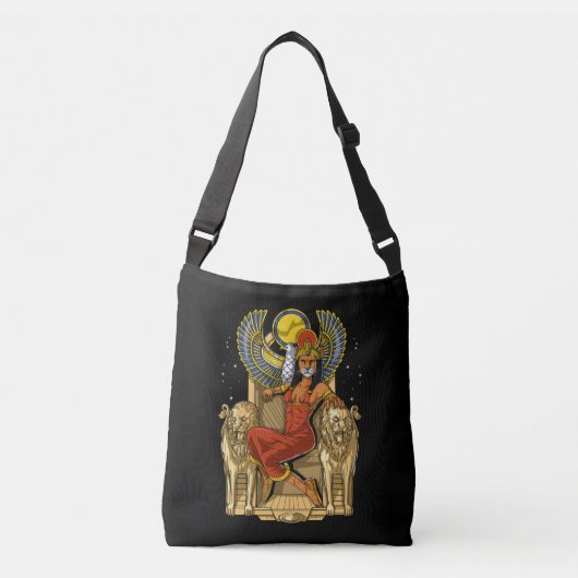 Sac Ajustable Déesse de la lionne égyptienne Sekhmet (Devant)