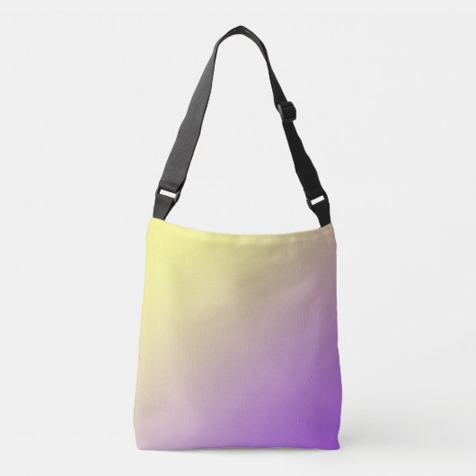 Sac Ajustable Dégradé du bloc de couleurs jaune à violet (Devant)