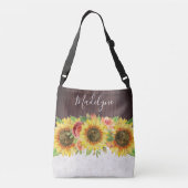 Sac Ajustable Dentelle de tournesol Bois Rustique Floral (Dos)