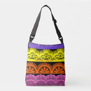 Sac Ajustable Dentelle espagnole colorée design floral-no.2