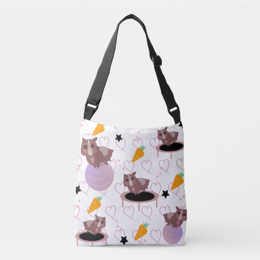 Sac Ajustable Des cochons de Guinée mignons en exercice (Devant)