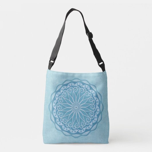 Sac Ajustable Design boho bleu et turquoise moderne (Dos)