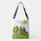 Sac Ajustable Design de petits chevaux pour les enfants (Devant)