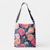 Sac Ajustable Design Motif Rose rouge rose orange (Dos)
