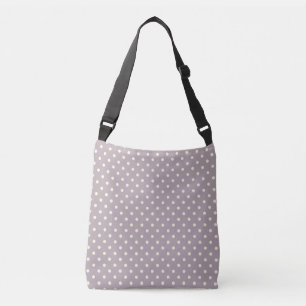 Sac Ajustable Design pois crème sur violet