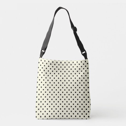 Sac Ajustable Design pois noir sur crème (Dos)