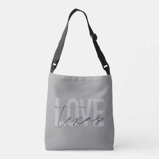 Sac Ajustable Design simple, moderne, urbain, cool Love Texas (Dos)