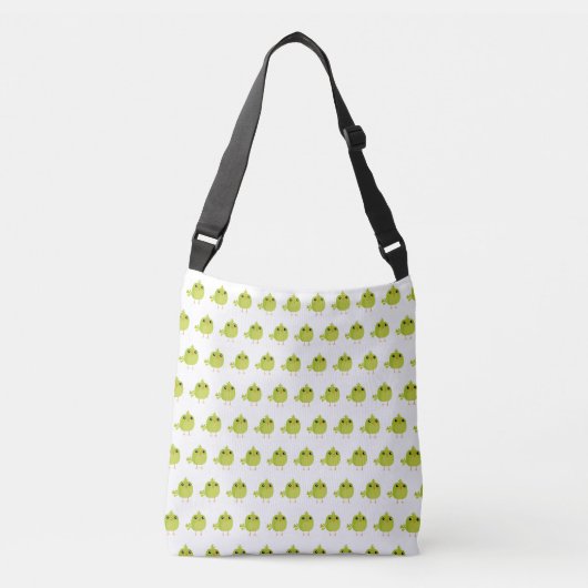 Sac Ajustable Dessin animé d'oiseau vert (Devant)