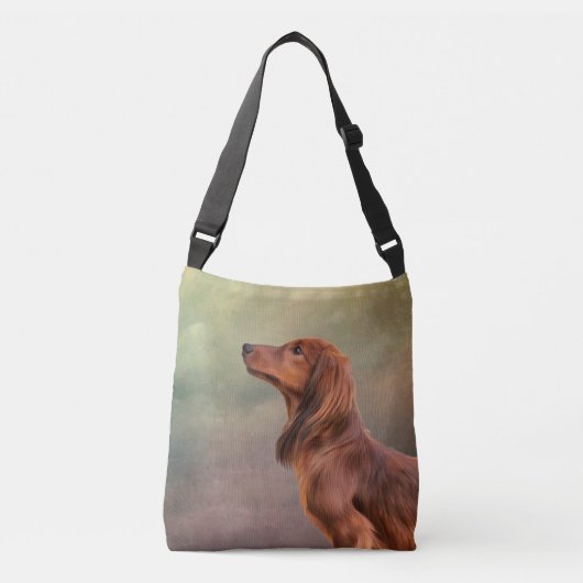 Sac Ajustable Dessin Dachshund de race de chien (Devant)