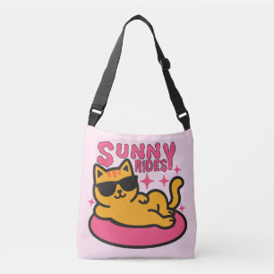Sac Ajustable Dessin de chat froid sur flotatie au soleil humeur