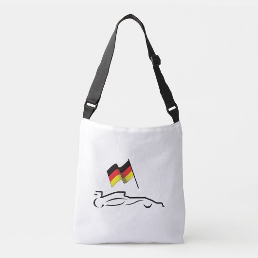 Sac Ajustable Dessin de la ligne de voiture de course avec drape (Devant)