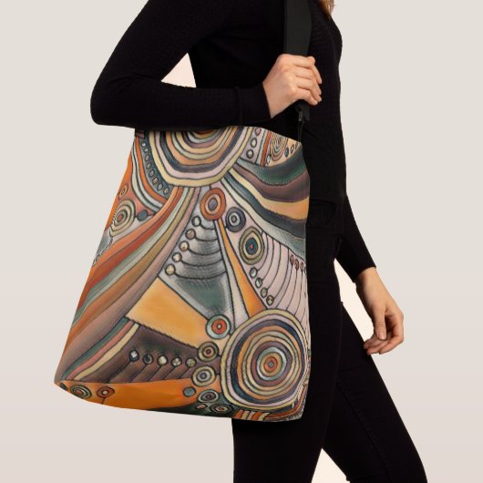 Sac Ajustable Dessiné à la main par EDDArt - Réflexions 1 (De près)