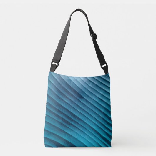 Sac Ajustable Diagonale bleue feuille (Devant)