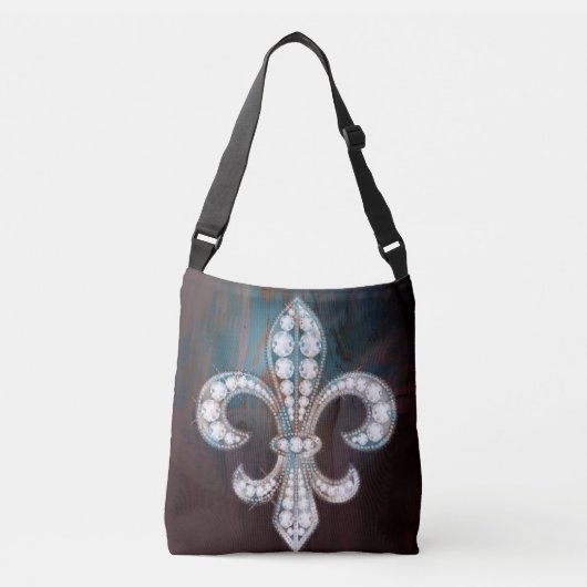 Sac Ajustable Diamant Fleur de Lis Wood (Devant)