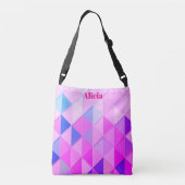 Sac Ajustable Diamants Bleus et Roses (Dos)