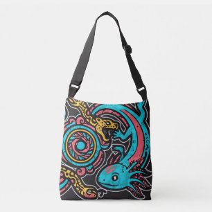 Sac Ajustable Dieu aztèque Xolotl combattant l'art tribal de la