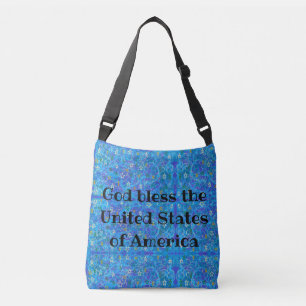 Sac Ajustable Dieu bénisse les États-Unis d'Amérique abstract