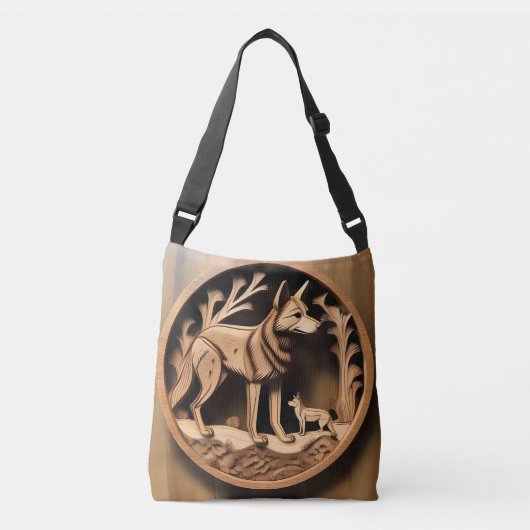 Sac Ajustable "Dingo Australien : une impression de la nature" (Devant)