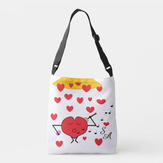 Sac Ajustable Douche des Coeurs Blanc : (Dos)