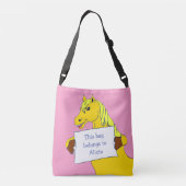 Sac Ajustable Doux caricature avec message (Dos)
