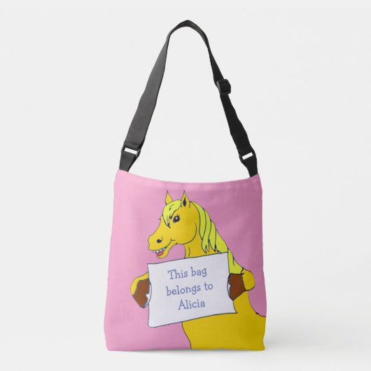 Sac Ajustable Doux caricature avec message (Devant)