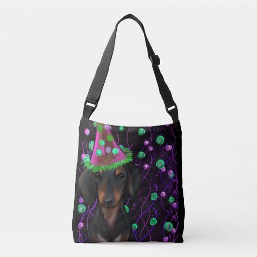 Sac Ajustable Doxie noir et feu (Devant)