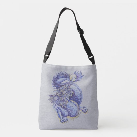 Sac Ajustable Dragon bleu (Dos)