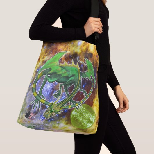 Sac Ajustable Dragon Cosmique Émeraude (De près)