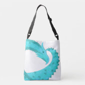 Sac Ajustable Dragon de coeur du Verdigris en blanc (Dos)