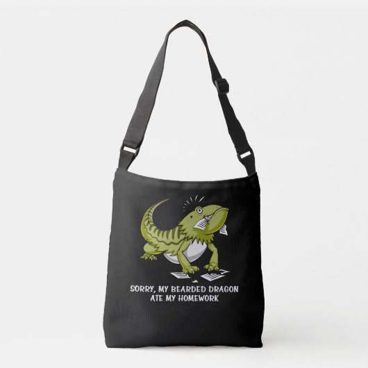 Sac Ajustable Dragon Lézard Étudiant À La Maison (Devant)