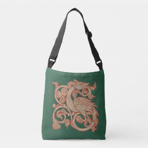 Sac Ajustable Dragon Manuscrit Médiéval Fourre-tout