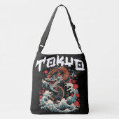 Sac Ajustable Dragon s Danse Japonais Retro Seascape (Dos)