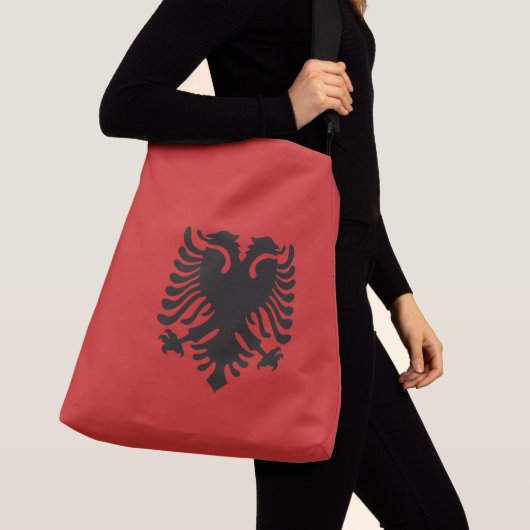 Sac Ajustable Drapeau albanais partout (De près)