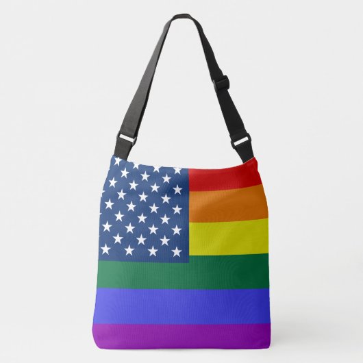 Sac Ajustable Drapeau américain LGBT Pride avec étoiles (Devant)